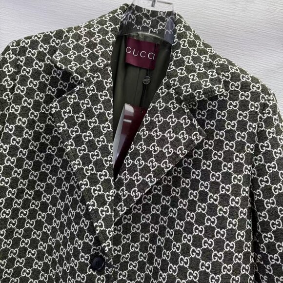 GUCCI Black and White Women's Coat - Picture 3 of 4